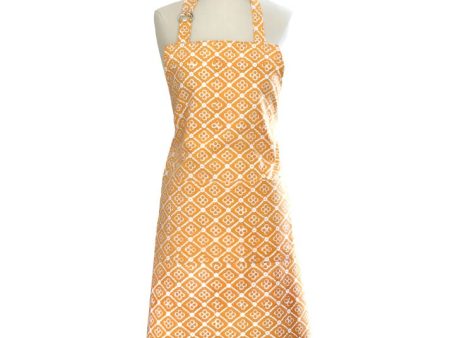 Seville Marigold Cotton Apron on Sale