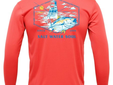 Salt Water Soul Performance Long Sleeve Shirts Online now