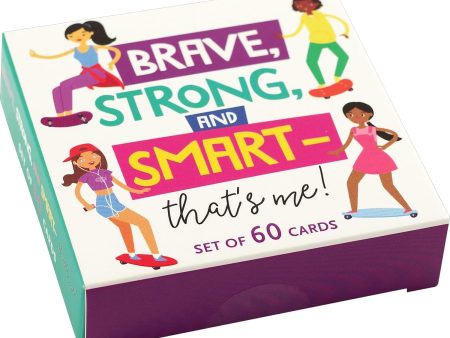 Brave, Strong, & Smart  Inspirational Cards for Girls - 60 pc. For Sale