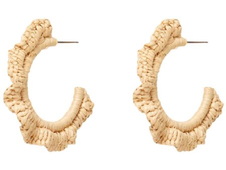 Lele Sadoughi Raffia Hoop Earrings Online now