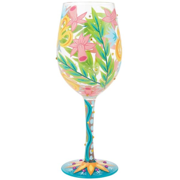 Lolita Hand-Painted Wine Glasses - 15 oz. Online Hot Sale