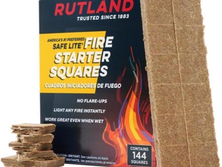 Rutland Safe Lite Fire Starter Squares For Cheap