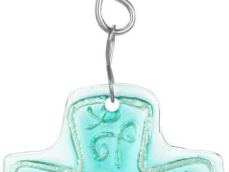 Faith Cross Glass Fusion Ornament Hot on Sale