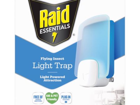 Raid Essentials Flying Insect Light Trap Kit & Refills For Sale