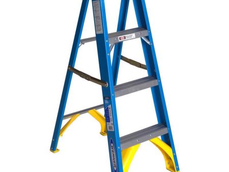 Werner 4  Fiberglass Step Ladder (250 lb.) Online Sale