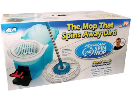 Hurricane Spin Mop w  Bucket on Sale