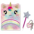 Rainbow Fuzzy Kitty Diary Set on Sale