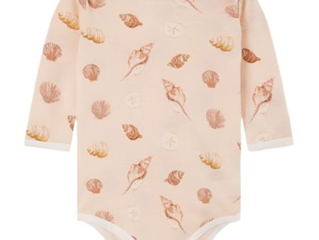 Milkbarn Bamboo Muslin Long Sleeve Baby Onesie For Discount