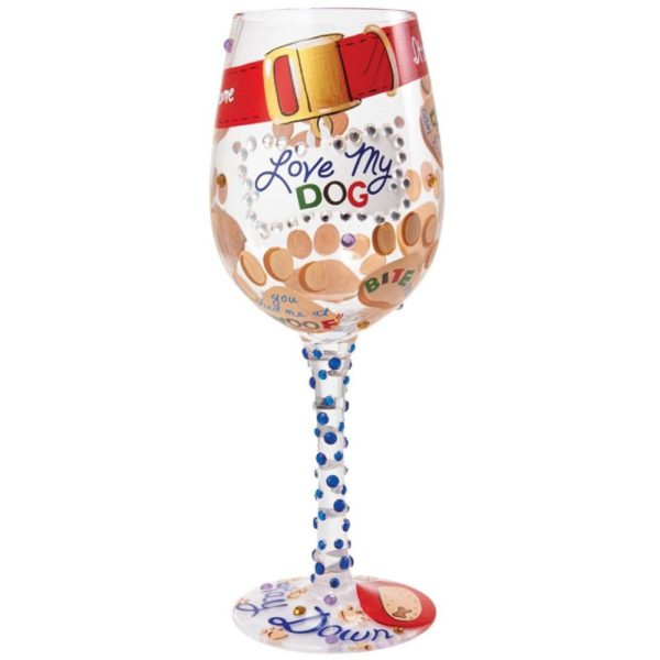 Lolita Hand-Painted Wine Glasses - 15 oz. Online Hot Sale