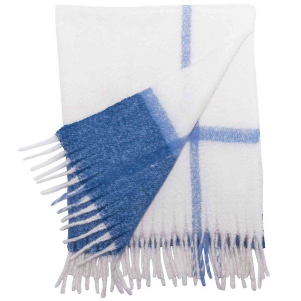 Navy Accent Cuddle Throw Blanket - 50  x 60  Online Sale