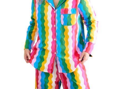 Printfresh Daily Disco Long Pajama Set Supply