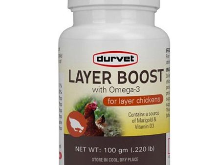 Durvet Layer Boost Omega 3 Poultry Supplement - 100g Online now