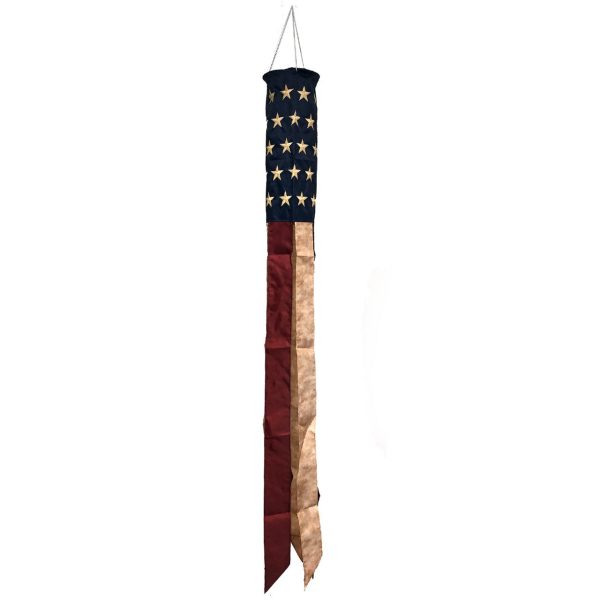 Briarwood Lane Patriotic Embroidered Windsock - 60  For Sale