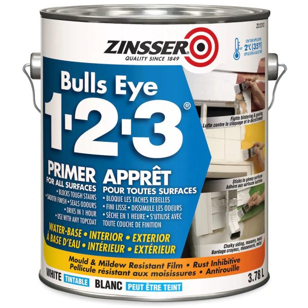 Zinsser® Bulls Eye 1-2-3 Water-Based Primer Cheap