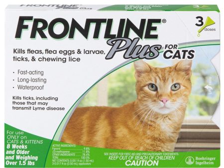 Frontline Flea & Tick Treatment (Cat) - 3 pc. Discount