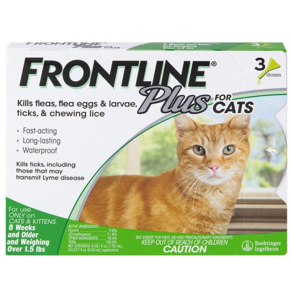 Frontline Flea & Tick Treatment (Cat) - 3 pc. Discount