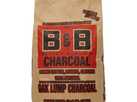 B&B Better Burning Oak Lump Charcoal - 10 lb. Online Hot Sale