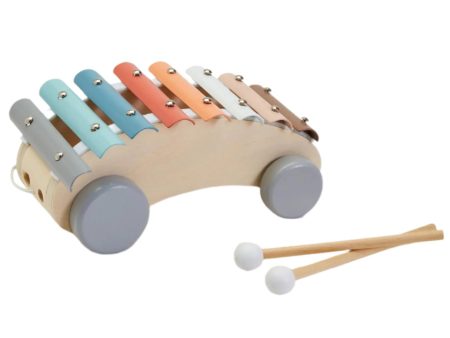 Pull-Along Xylophone Roller Toy w  Mallets Sale