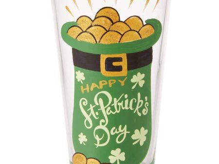 Lolita Hand-Painted St. Patrick s Day Beer Pint - 16 oz. Discount