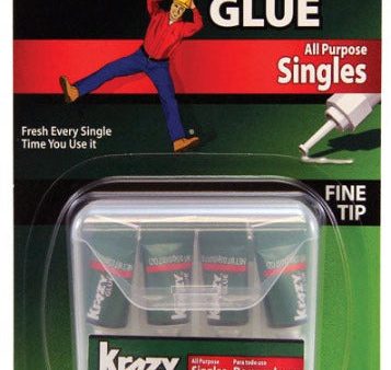 Krazy Glue Super Strength Glue Single Use Mini Tubes - 4 pc. Online