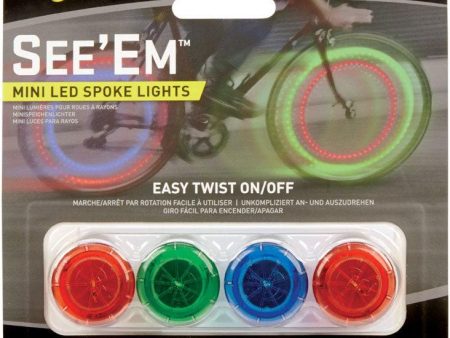 Nite Ize See Em Multicolored Bike Spoke Lights - 4 pc. on Sale