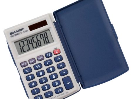 Sharp 8-Digit LCD Pocket Calculator For Sale