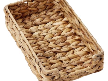 Fish Bone Weave Water Hyacinth Napkin & Utensil Holder Discount