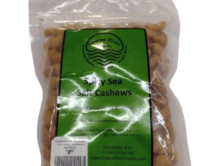 Gruene River Spicy Sea Salt Cashews - 8 oz. Supply