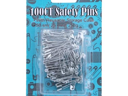 Regent Assorted Safety Pins with Case - 100 pc. For Discount