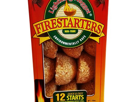 Lightning Nugget Natural Pine Fire Starters - 12 pc. Online now