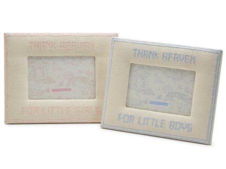 Thank Heaven  Baby Boy Girl Photo Frames - 4  x 6  For Sale