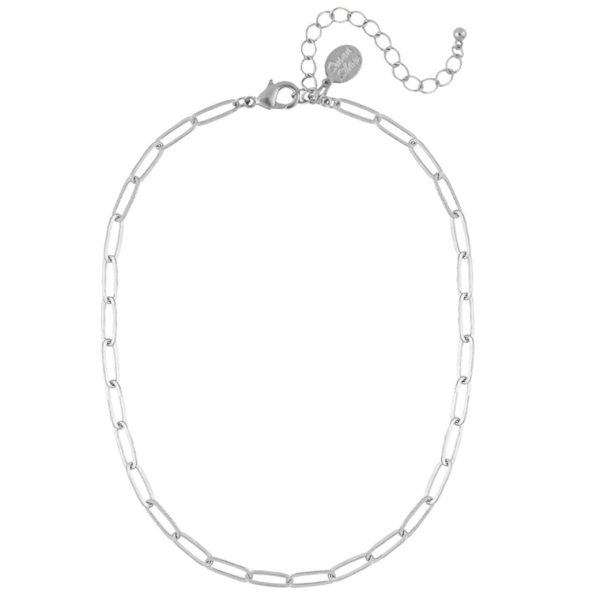 Paperclip-Style Chain Necklace For Cheap