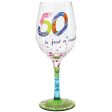 Lolita Hand-Painted Wine Glasses (Birthdays) - 15 oz. Online now