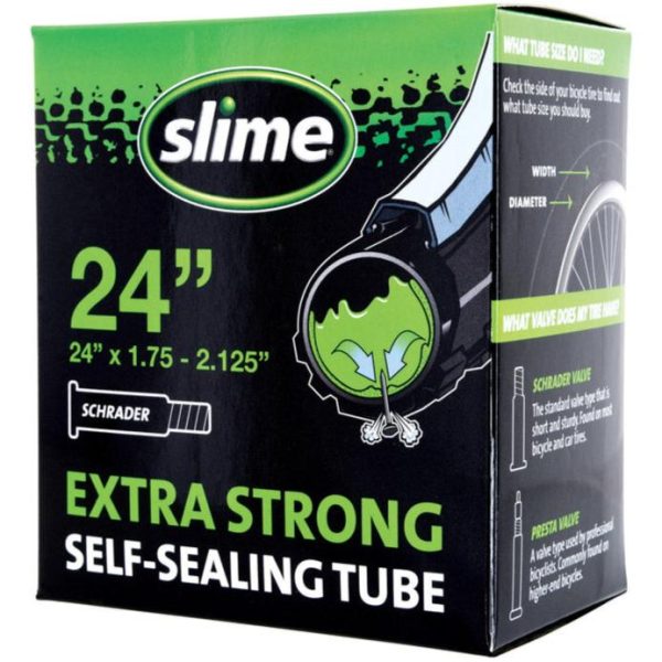 Slime Standard (Schrader) Valve Self-Sealing Rubber Inner Tube For Cheap