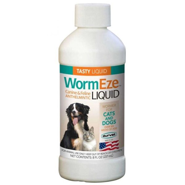 Durvet WormEze Dog & Cat De-Wormer - 8 oz. Online