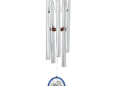 Stained Glass-Style Windchime (Lily) - 26  Online Sale