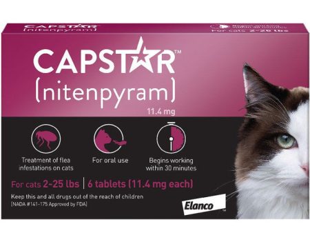 Capstar Flea Treatment Tabs (Cat, <25 lb.) - 6 pc. Fashion