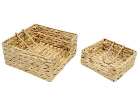 Woven Water Hyacinth Napkin Holders For Sale