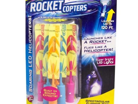 Rocket Copters Light-Up Flying Launchers - 5 pc. Online now