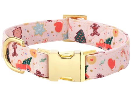 Foggy Dog Cotton Nylon Collar - Holiday Cookies Online Hot Sale