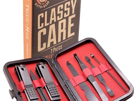 Trixie & Milo  Classy Care  7-Piece Men s Manicure Kit Sale