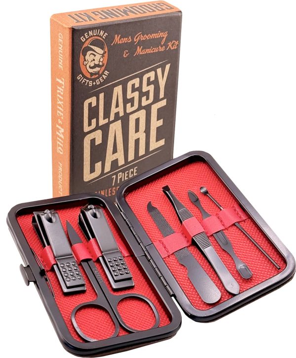 Trixie & Milo  Classy Care  7-Piece Men s Manicure Kit Sale