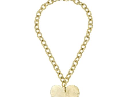 Hand-cast Heart Necklace Online now