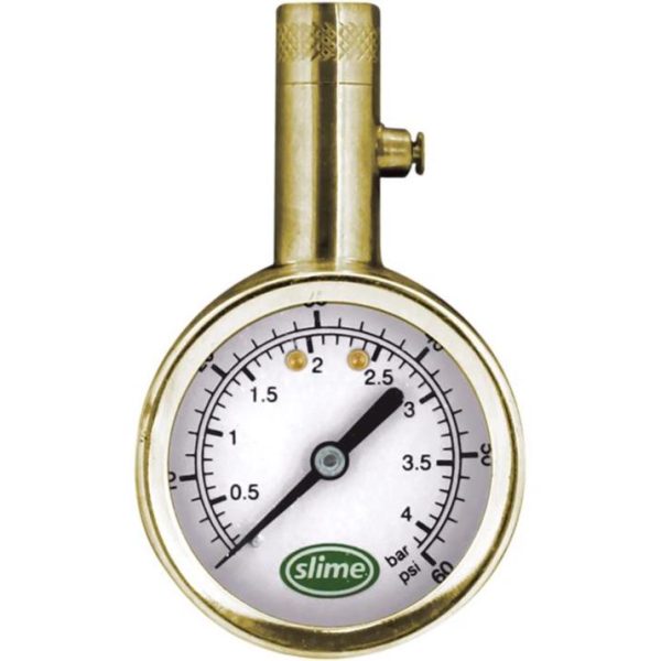 Slime 5-60 PSI Analog Tire Pressure Gauge Hot on Sale