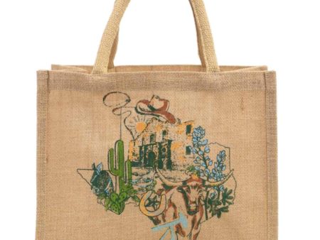 Texas Love Jute Gift Tote Online