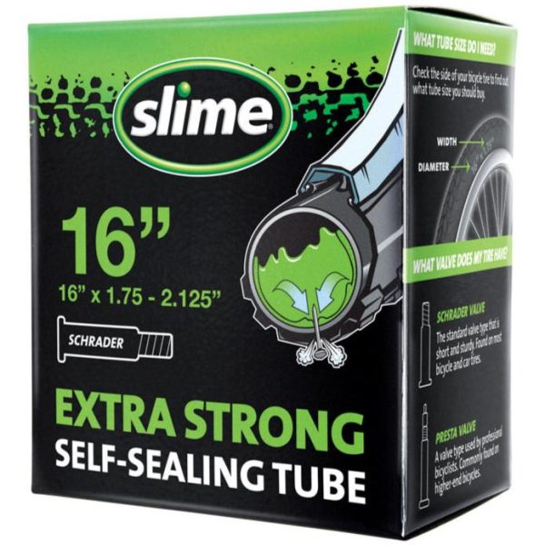 Slime Standard (Schrader) Valve Self-Sealing Rubber Inner Tube For Cheap