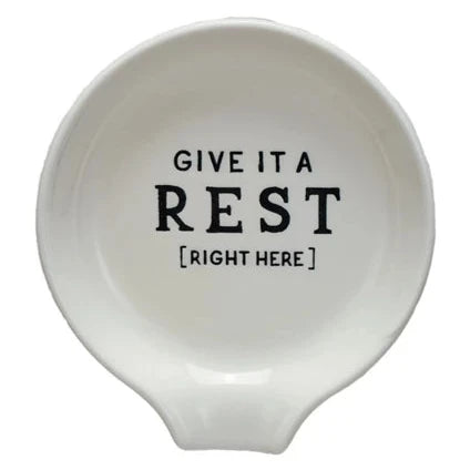 Give It A Rest  Stoneware Spoon Resting Plate Online