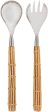 Stainless Steel Rattan Handle Salad Servers - 2 pc. Supply