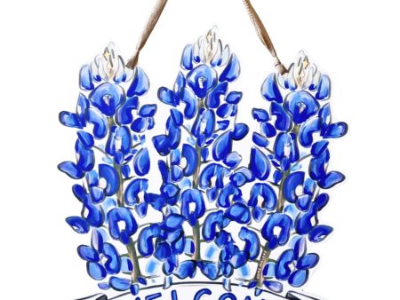 Texas Bluebonnets  Welcome  Door Hanger Online