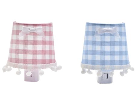 Gingham Pattern Baby Nightlight For Sale